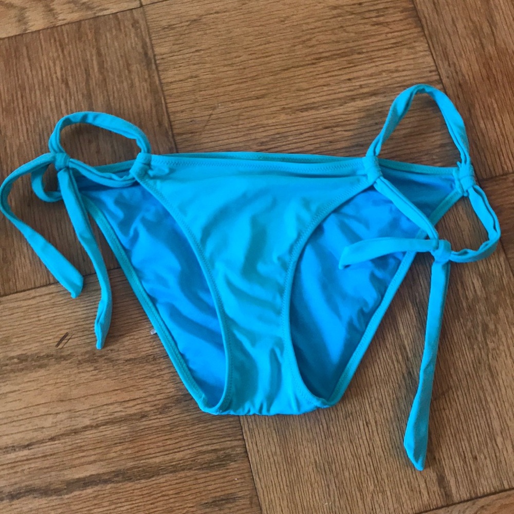 Turquoise bathing suit bottom